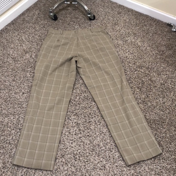Nike Golf Pants Size 34 34x32 Medium Tan Plaid - Picture 4 of 11